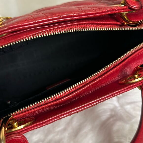 💯Authentic CHRISTIAN DIOR
Lambskin Cannage Large Lady Dior🍀 - Picture 11 of 17